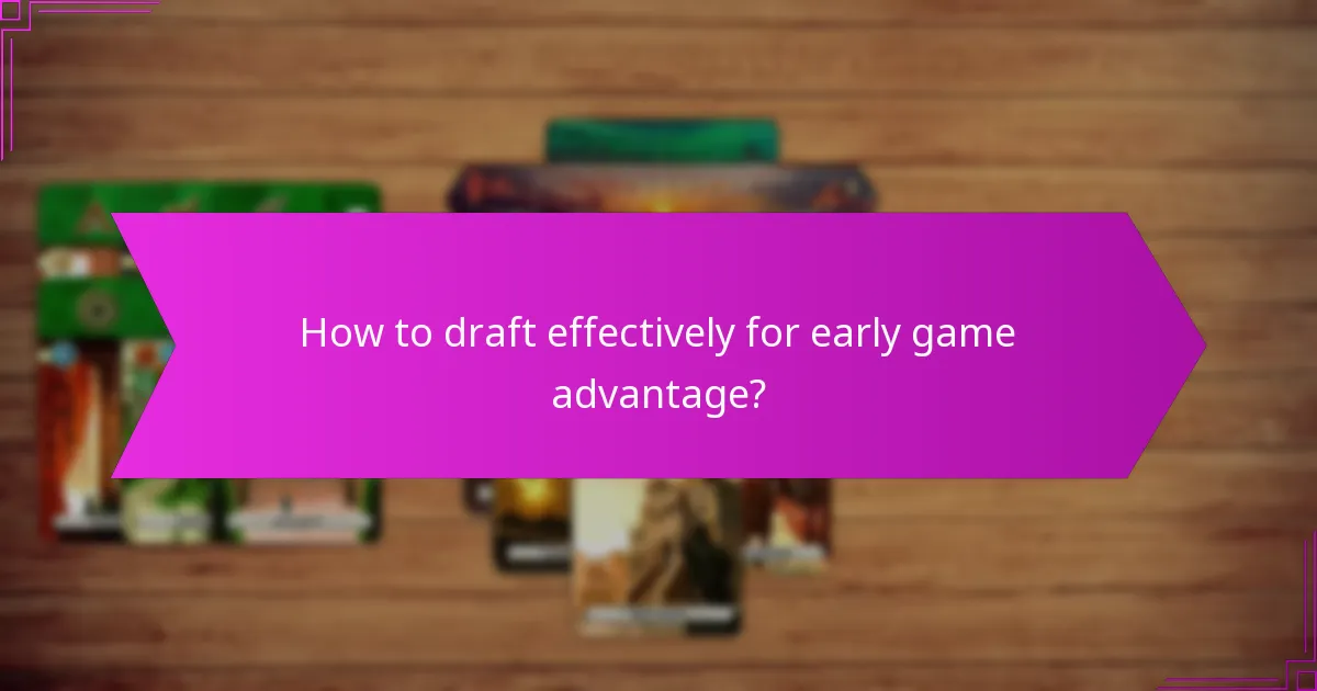 Which factors influence early game decision-making?