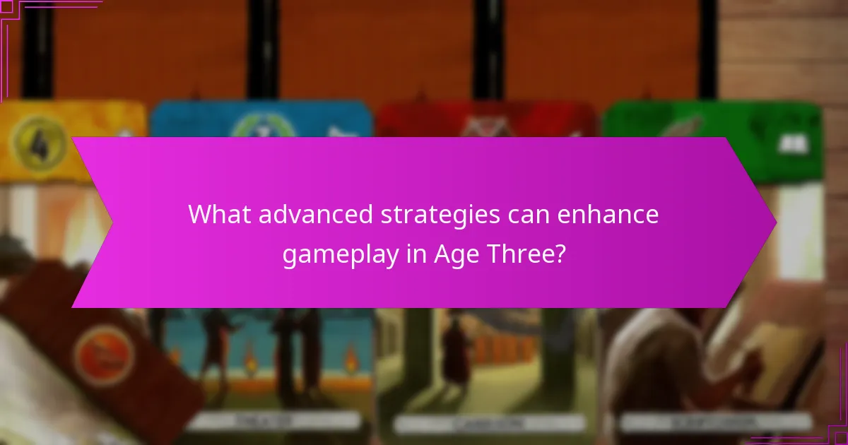 How do card synergies work in Age Three?