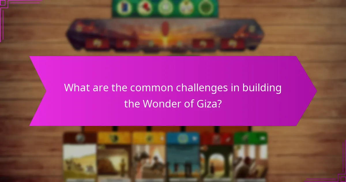 What are the victory points associated with the Wonder of Giza?