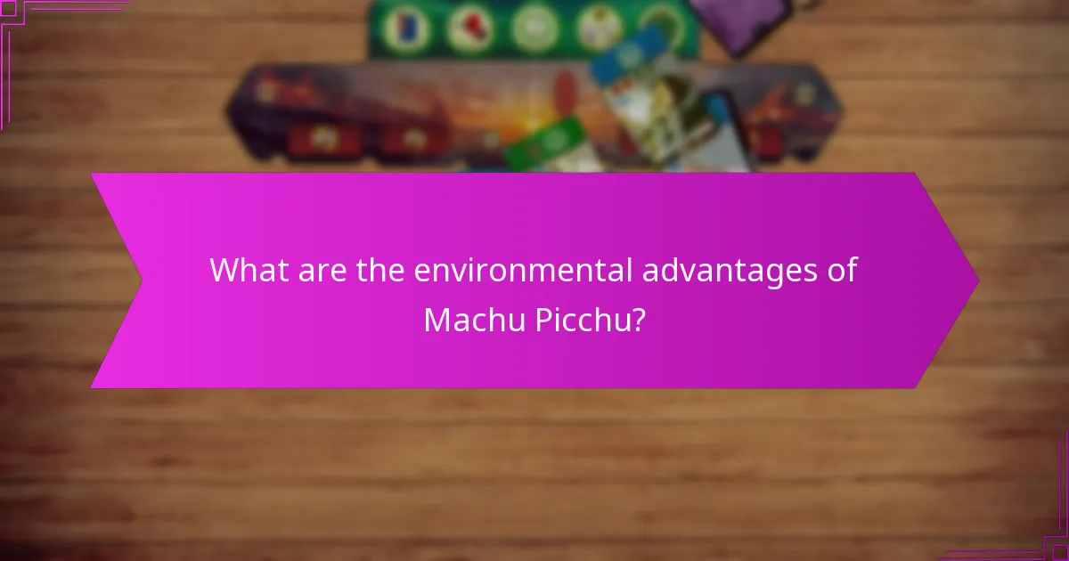 What scoring techniques are used to evaluate Machu Picchu's environmental impact?