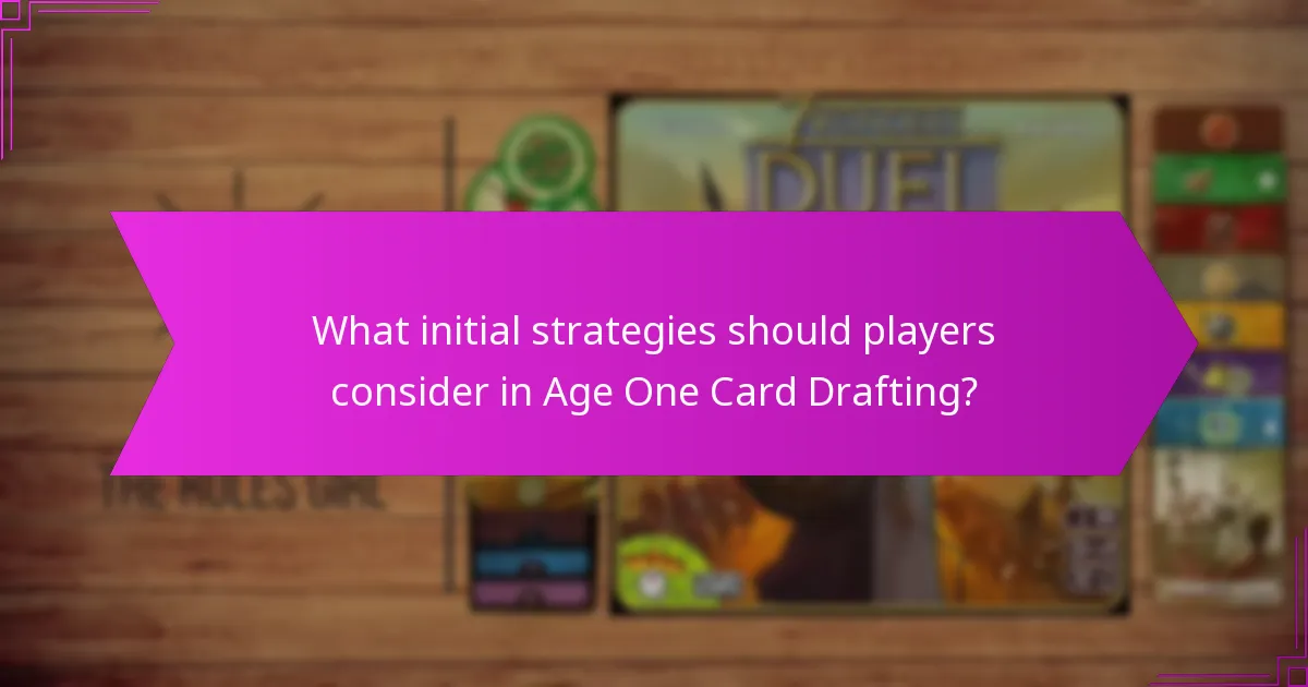 How does player interaction influence Age One Card Drafting?